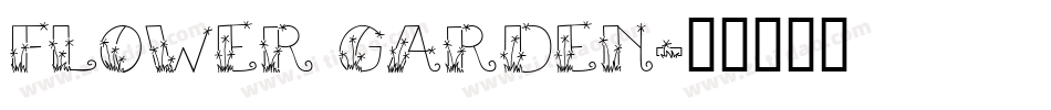FLOWER GARDEN字体转换